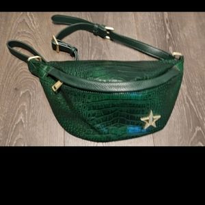 Jeffree Star green crossbody bag.